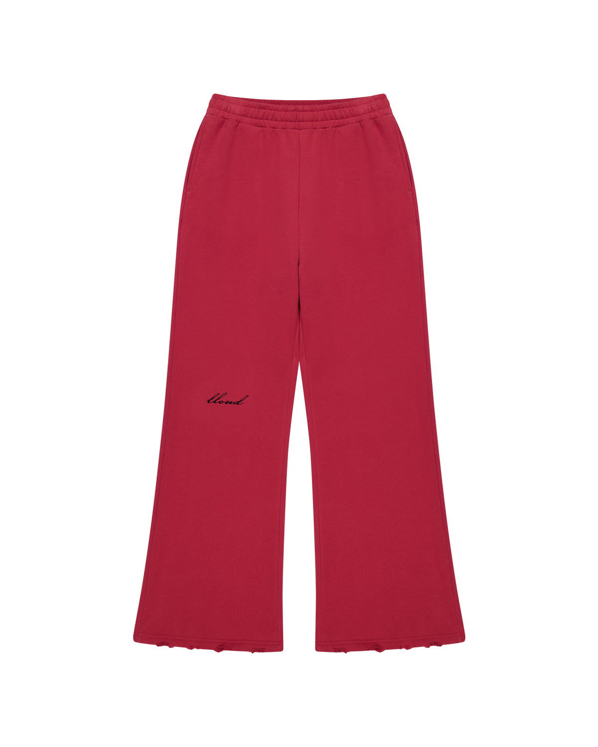 Flared Sweatpants - Red