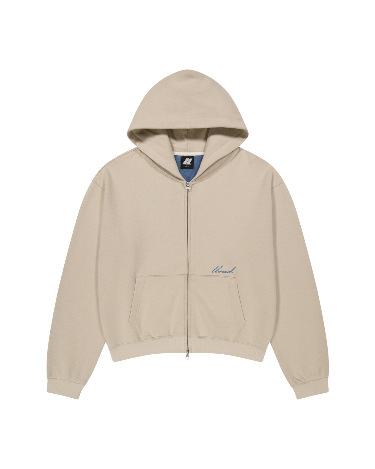 Blue Blush Zip Hoodie