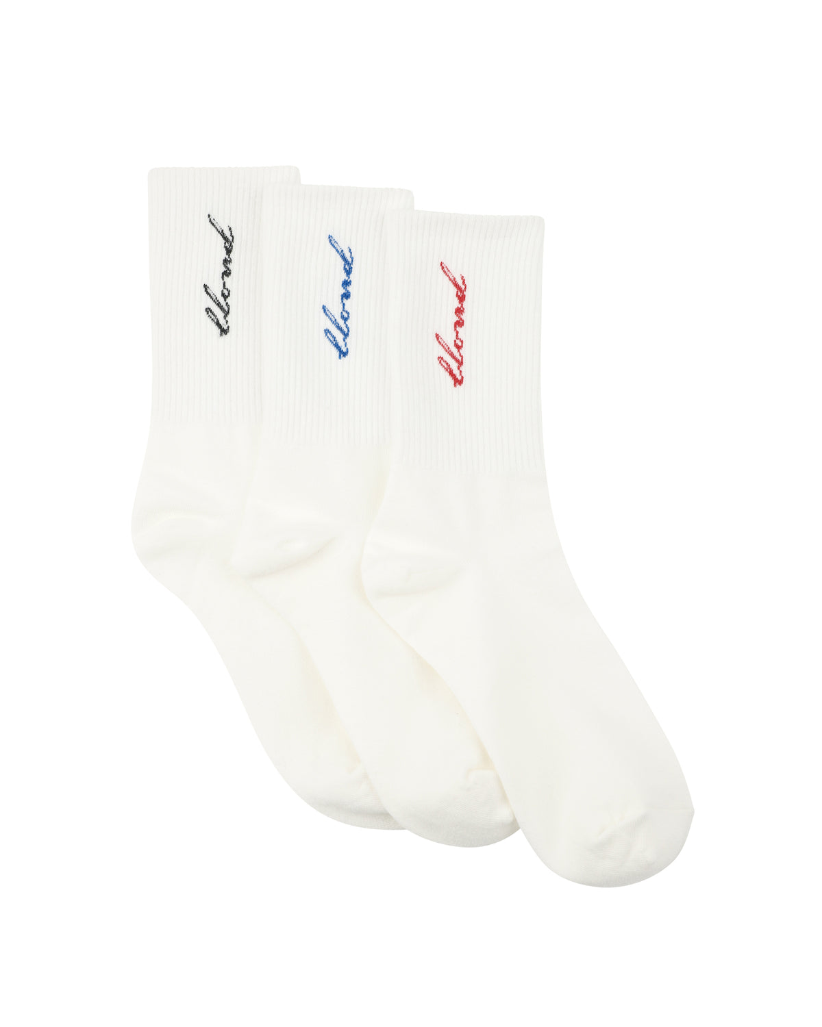 Tattoo Crew Socks Set - White